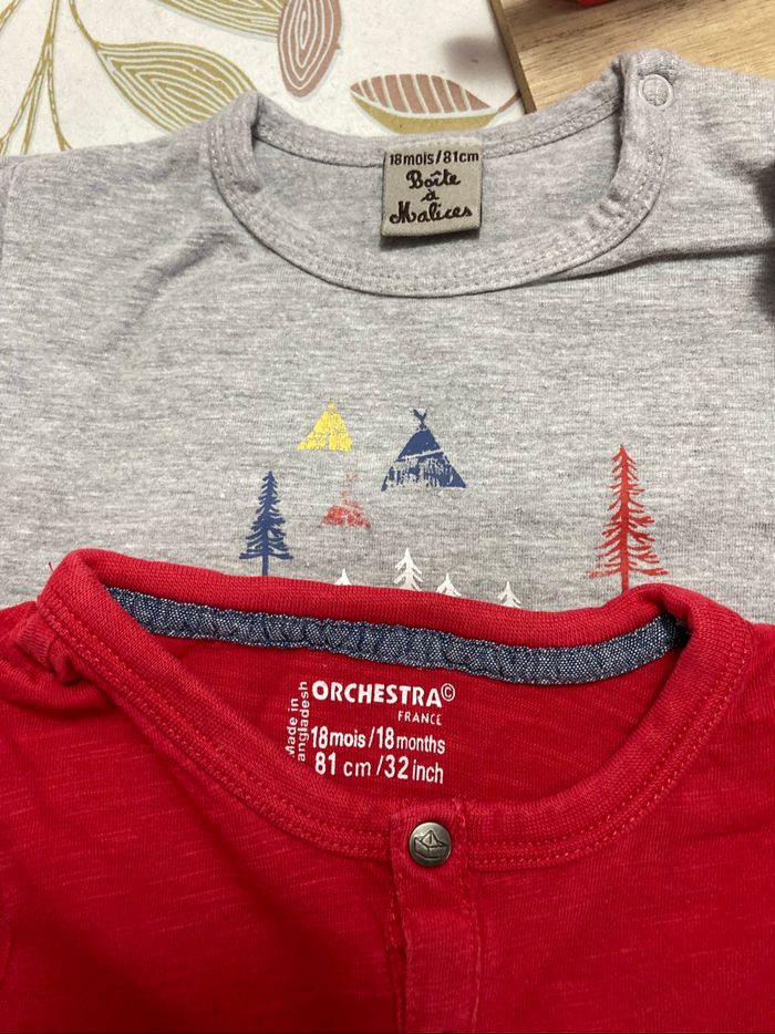 4 tshirts manches longues - 18 mois - photo numéro 3