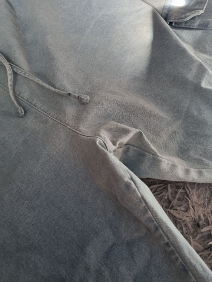 Pantacourt en jean élastique à la taille mixte 5xl - photo numéro 7