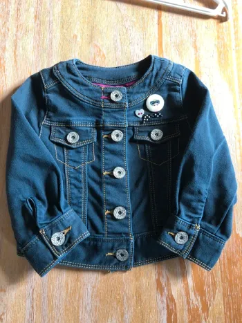 Adorable veste en jean bébé 12mois 🍂
