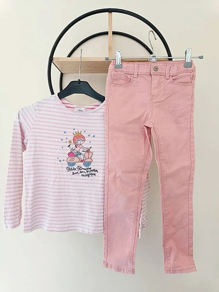 7 ans ensemble teeshirt sergent major et pantalon kiabi