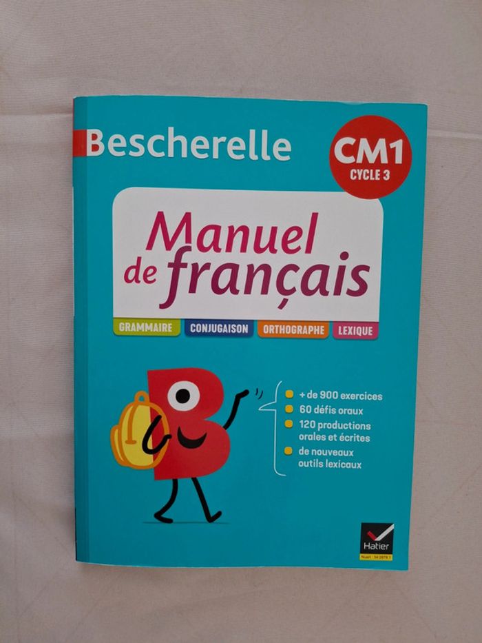 Bescherelle Manuel de français CM1 - Mon cahier d'étude de la langue élève Édition Hatier Neuf