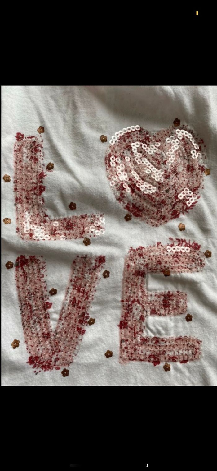 Tee shirt manches longues LOVE 18 mois - photo numéro 6