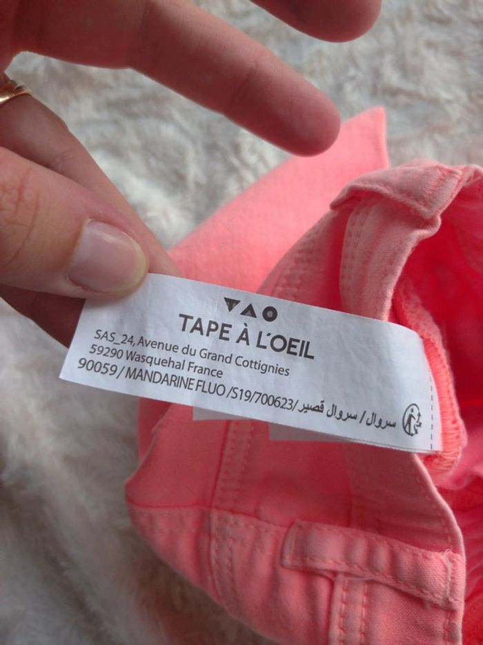 Pantalon style jeans stretch Fille 3 mois Tao - photo numéro 7