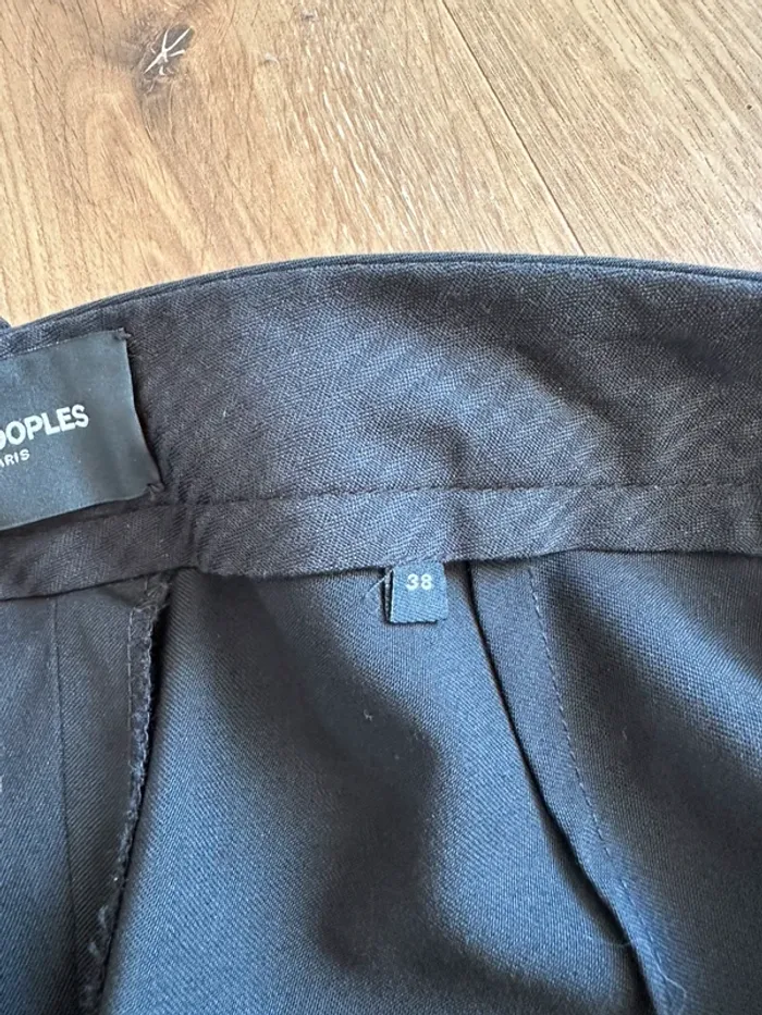 Pantalon The Kooples noir ajusté taille 38 - photo numéro 6
