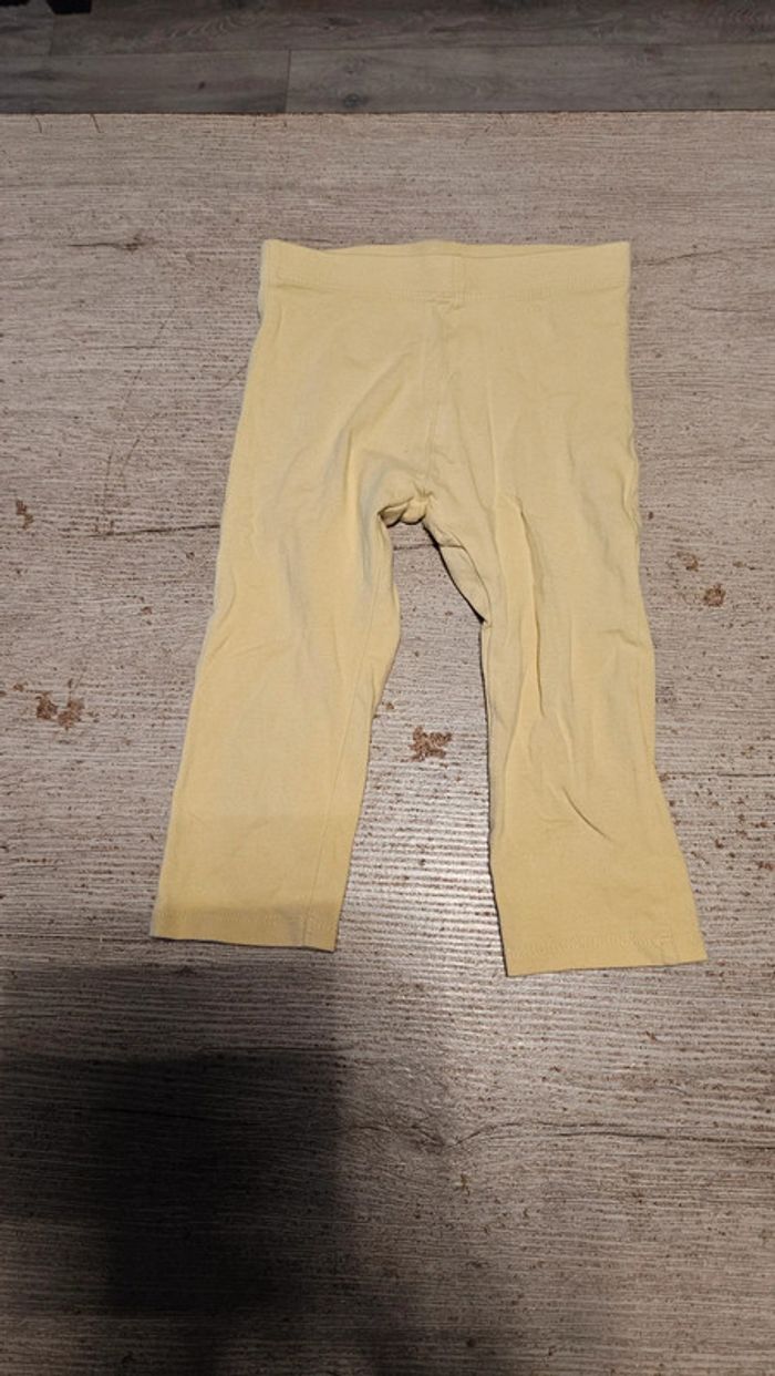 Legging 3/4 jaune trés clair, Kiabi, 6 ans, nickel