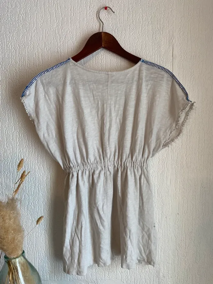 Robe Zara fleurie blanche taille 11 12 ans - photo numéro 5