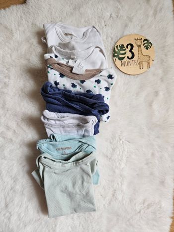 Lot 7 body manches courtes 3 mois