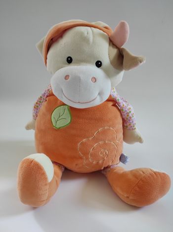 Peluche Range Pyjama Vache Orange Gipsy