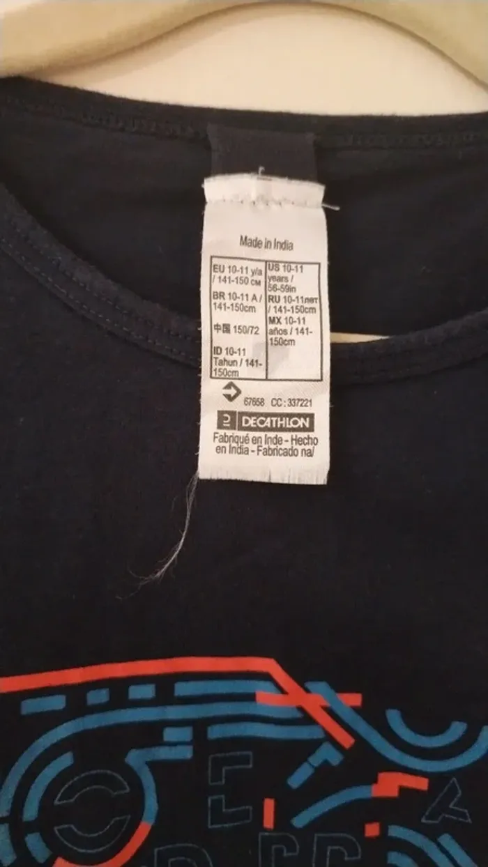 T-shirt garçon Decathlon – Taille 10/11 ans (141-150 cm) - photo numéro 3