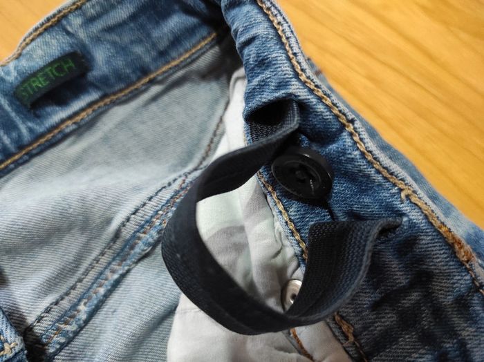 Pantalon Benetton bleu taille 8/9 ans - photo numéro 6