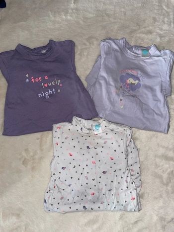 Lot 3 pyjamas légers naissance