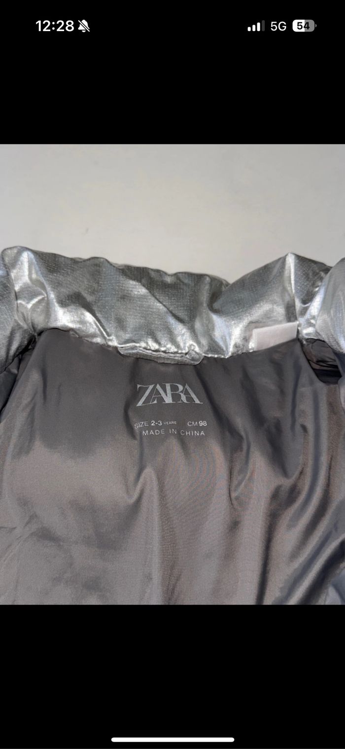 Doudou Zara argentée 2/3 ans très bon état - photo numéro 4