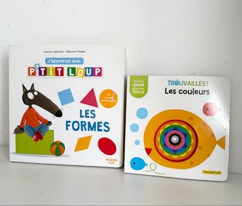 Lot 2 livres formes et couleurs excellent état