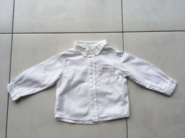 Chemise blanche 6-12 mois