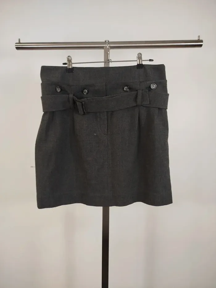 Mini Jupe grise ceinturée Armani Jeans - Taille 44 - Élégance intemporelle A606 - photo numéro 2
