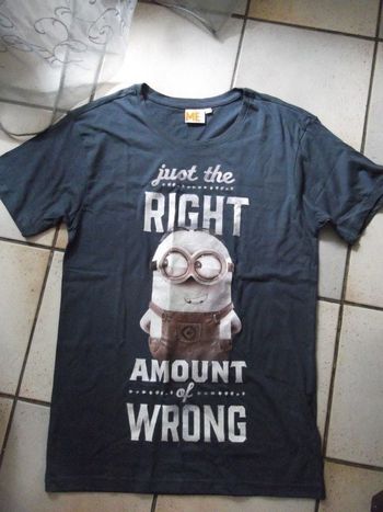 tee shirt LES MINIONS taille S  - NEUF