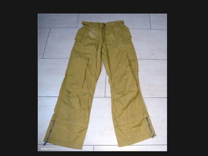 🤩Neuf sublime Pantalon large Catimini P414 100% Coton 12 Ans vert/ kaki jamais porté - photo numéro 2