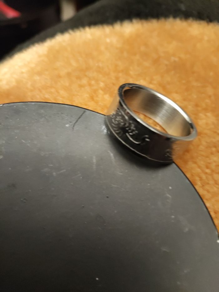 BAGUE ACIER SCORPION T. 58 - photo numéro 5