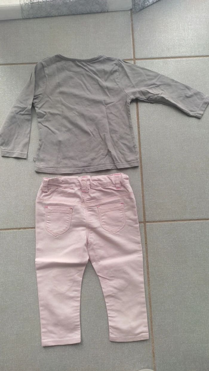 Ensemble t-shirt ML / pantalon T.18 M - photo numéro 2