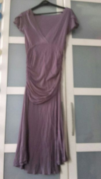 Robe mauve longue