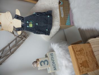 Jolie robe en jean canari baby reglable en hauteur bébé fille 3 mois 