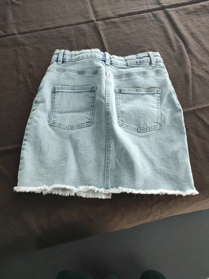 Jupe en jean clair denim co - photo numéro 2