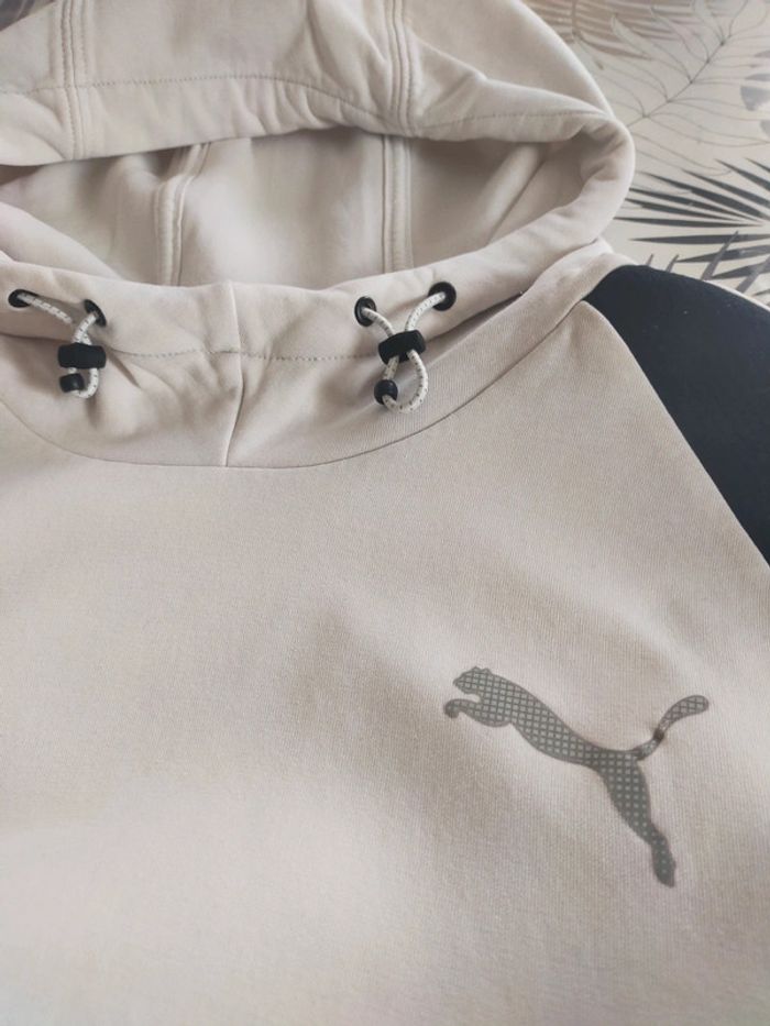 Pull a capuche blanc garçon T 14/16 ans ou S Puma - photo numéro 5