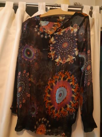 Chemisier en voile desigual