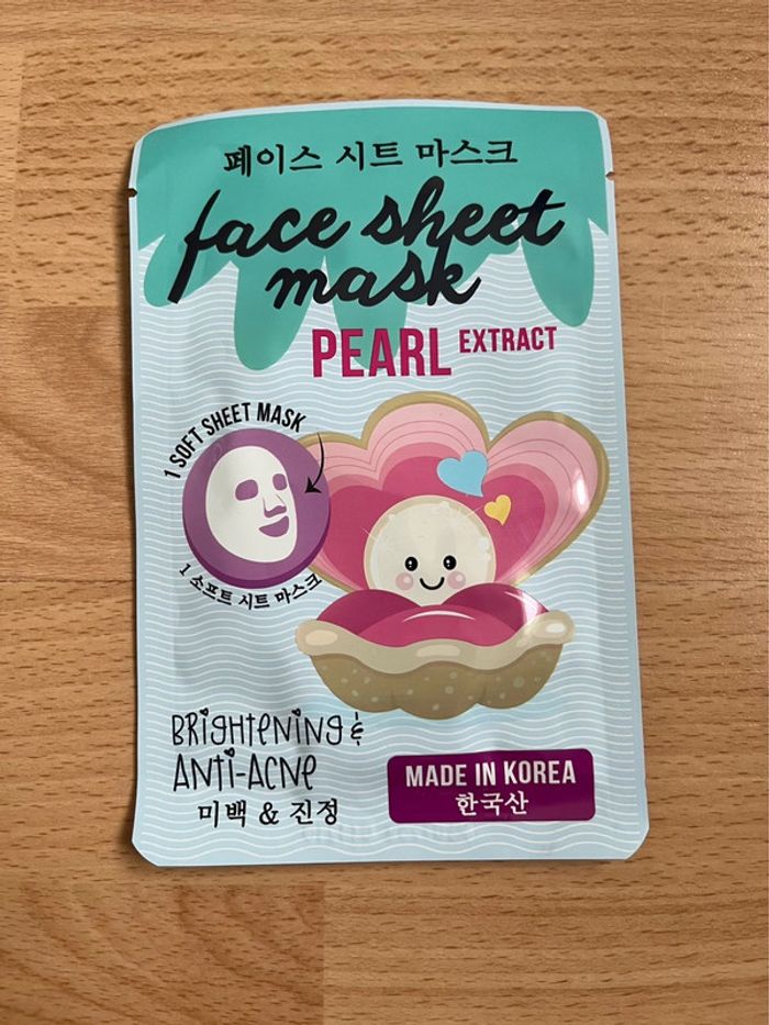 Masque hydratant tissu