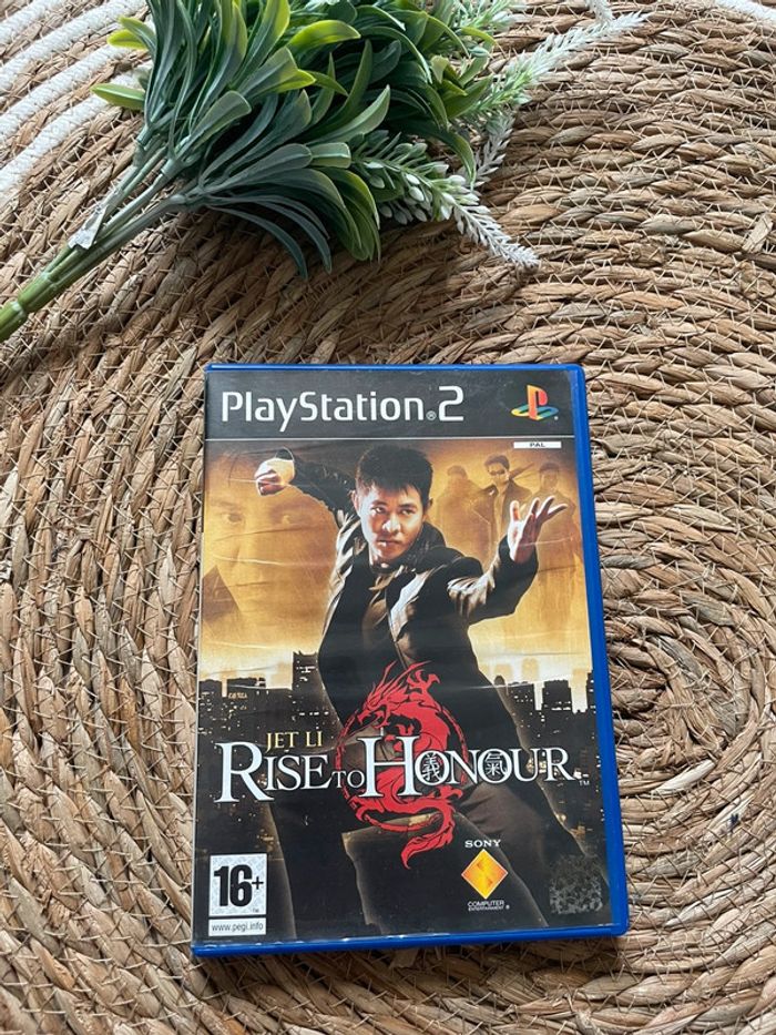 Boîte + notice PS2 - Jet li Rise to honour