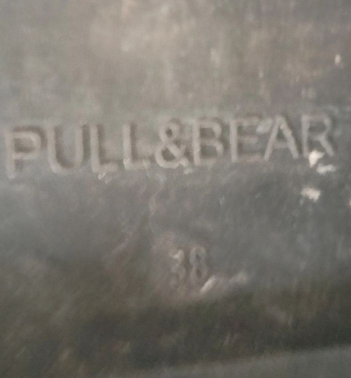 Bottes tendance noir lacées Pull&Bear taille 38 - photo numéro 5