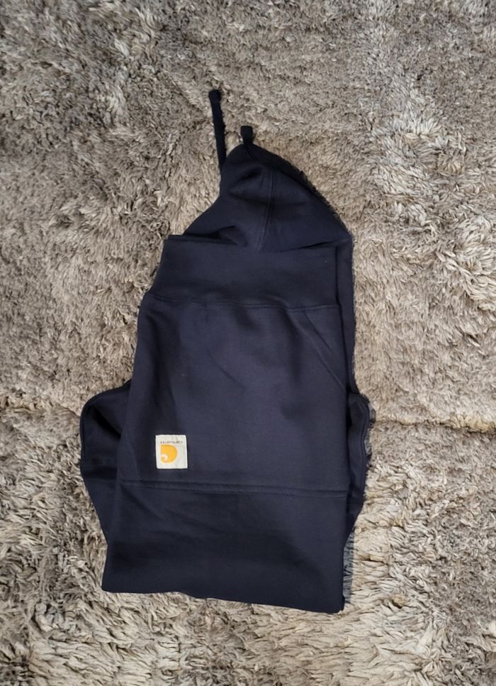 🔥 Magnifique Sweat à Capuche Carhartt Rework – Bleu Marine – Taille L – Neuf 🔥 - photo numéro 6