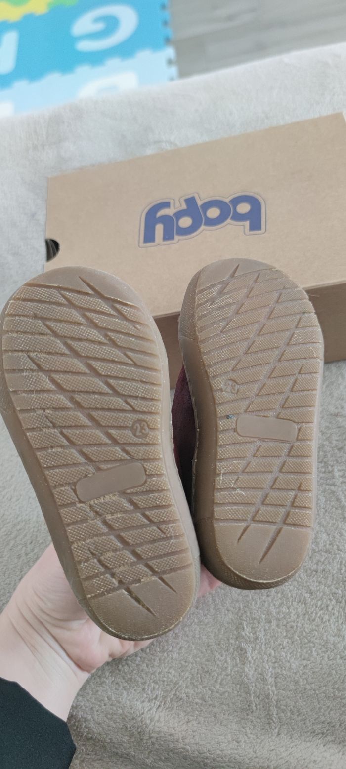 Chaussure Bopy à scratch bébé fille taille 23 - photo numéro 2