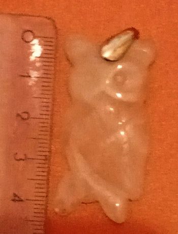 Pendentif quartz rose hibou 