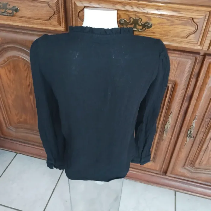 Chemise noire taille 34/36 s kiabi - photo numéro 5