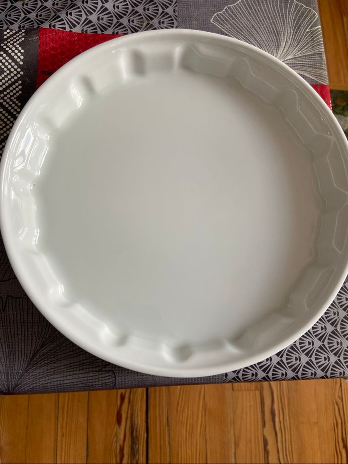 Plat blanc porcelaine