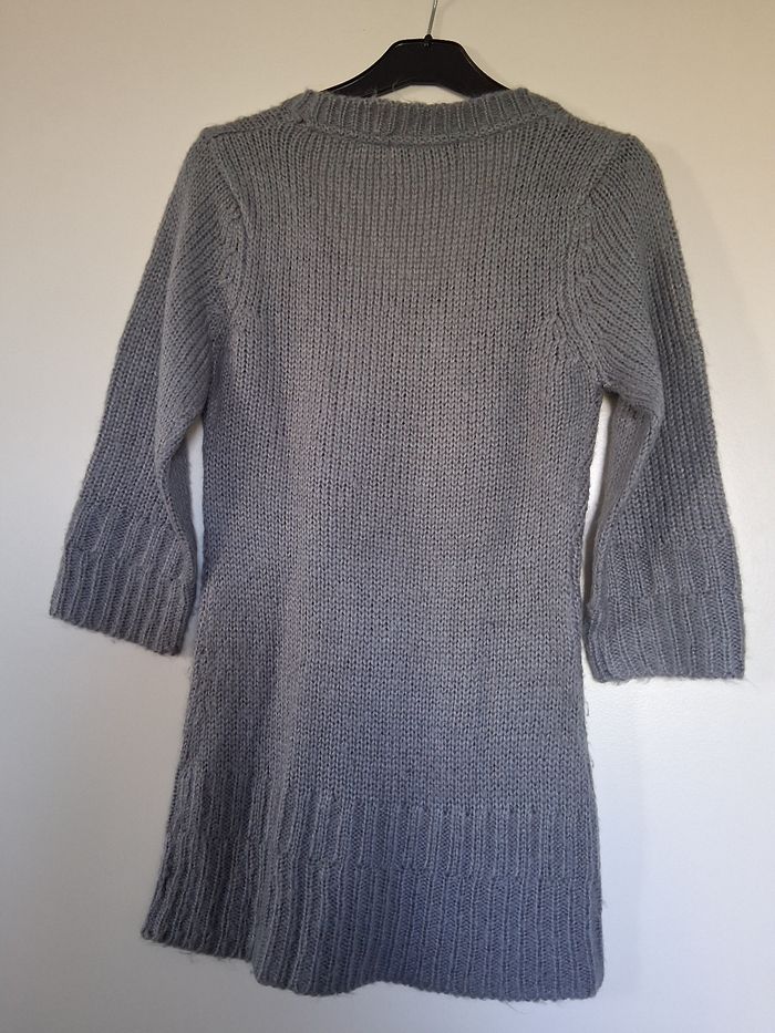 Pull fin manche courte  gris " t - S - photo numéro 2