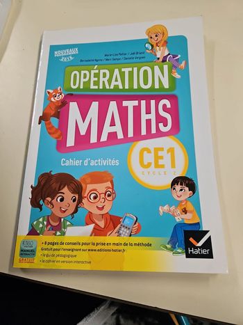 Livre scolaire opération math CE1 neuf