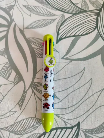 Stylo monsieur madame 8 couleurs jaune