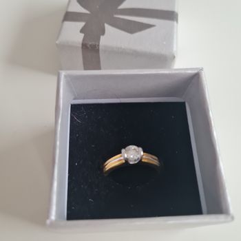 Belle bague en  plaque or