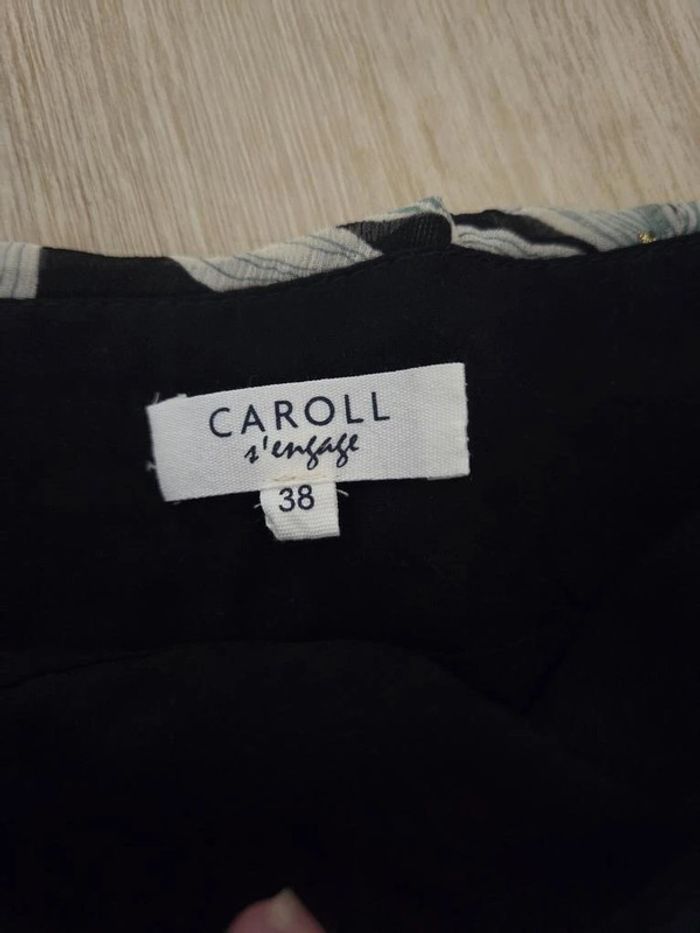 mini-jupe Caroll noir et multicolore taille M - photo numéro 5