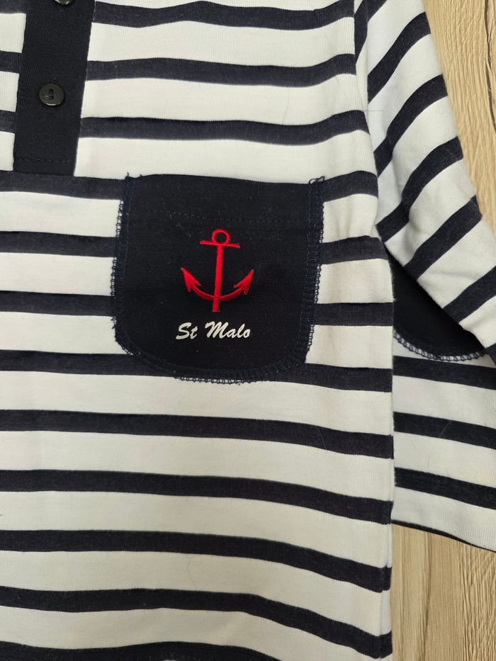 TEE-SHIRT MANCHE LONGUE BÉBÉ GARÇON 2ANS MARIN MARQUE CAP AU LARGE - photo numéro 3
