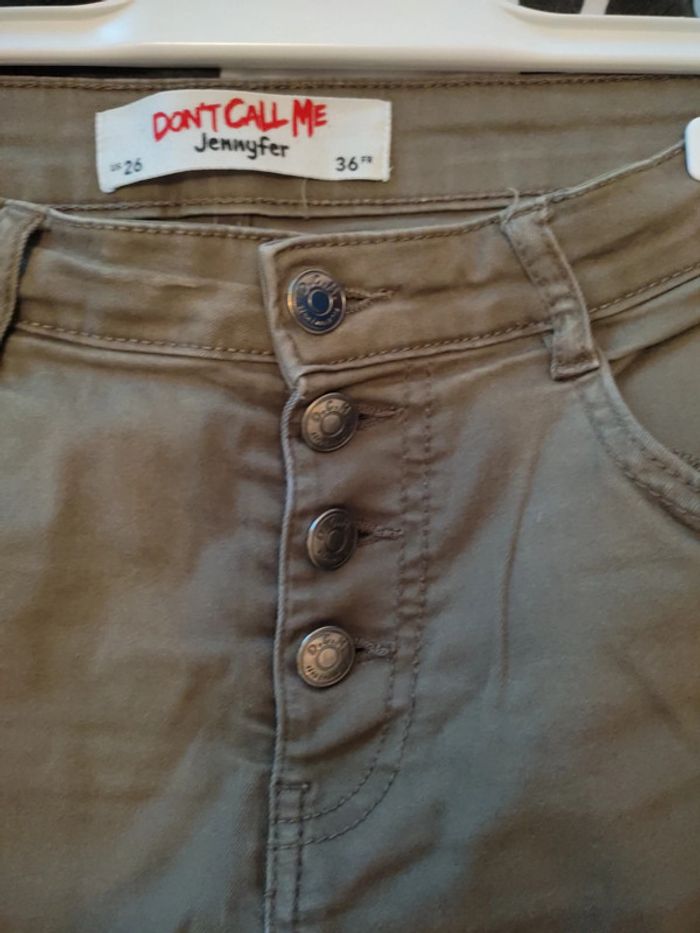 Pantalon kaki,taille haute - photo numéro 4