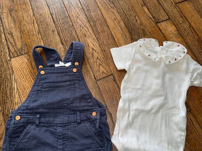 Salopette et body Bout’chou 6 mois - photo numéro 2