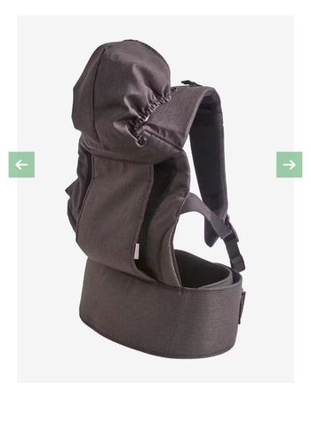Porte-bébé physiologique vertbaudet - gris anthracite