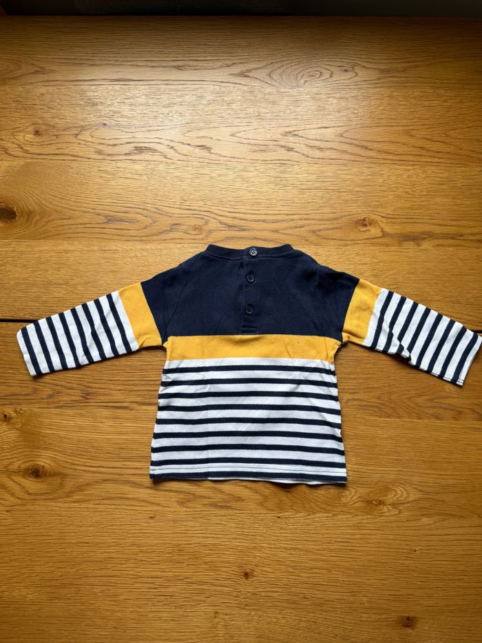T-shirt Manches Longues Sea You Baleine 12 Mois / 1 An – Très Bon État – Réduction sur Lot - photo numéro 2