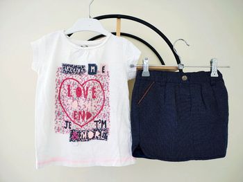 3 ans ensemble été Teeshirt tape a l oeil et jupe kiabi