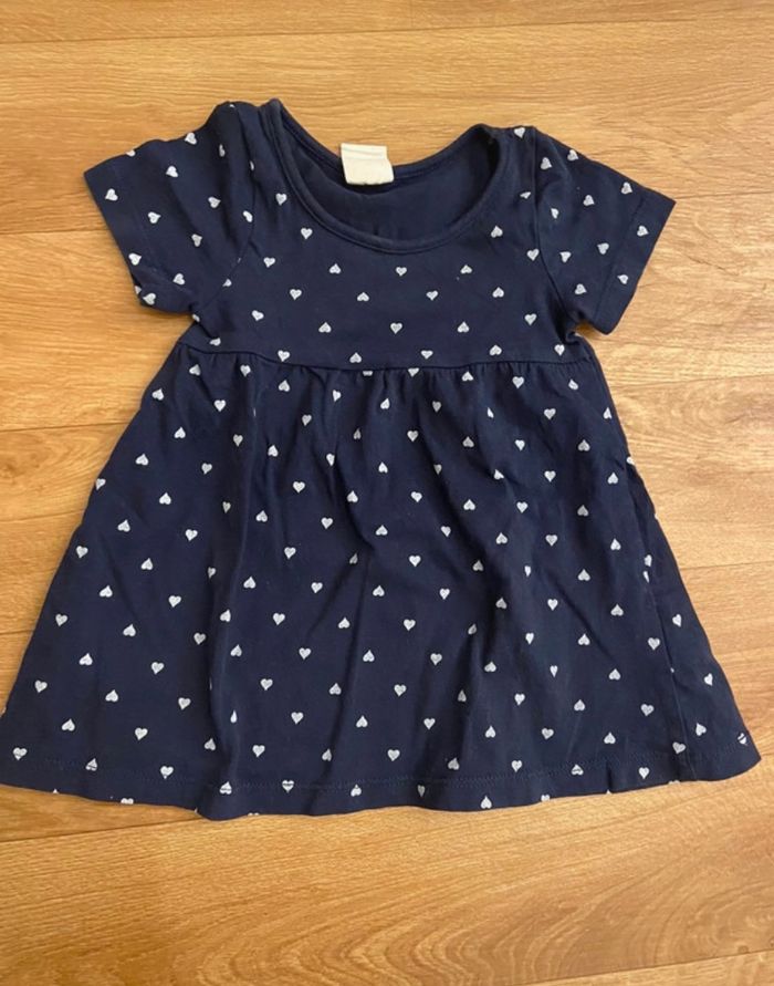 Robe bleu marine 6-9 mois