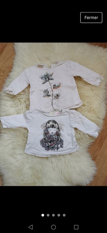 Lot haut manche longue