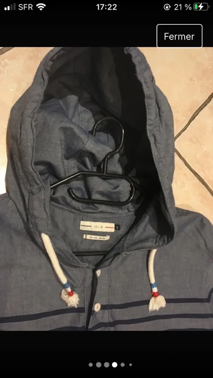 Superbe Marinière homme en L excellent état de la boutique Celio - photo numéro 4